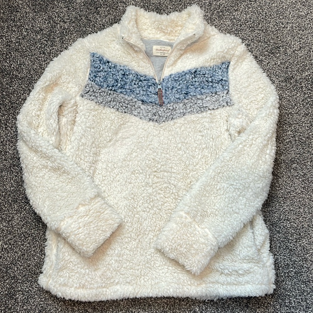 Warm Fuzzy Quarter Zip Sherpa Sweater